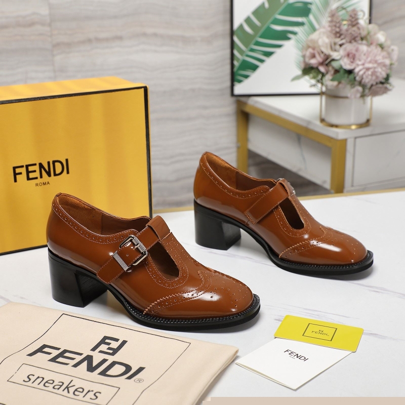 F**di leather shoes